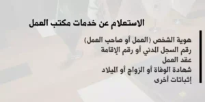 الاستعلام عن خدمات مكتب العمل في السعودية